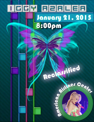 Iggy Azalea concert poster for Photoshop school project