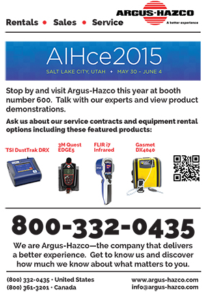AIHCE Convention flyer for Argus Hazco